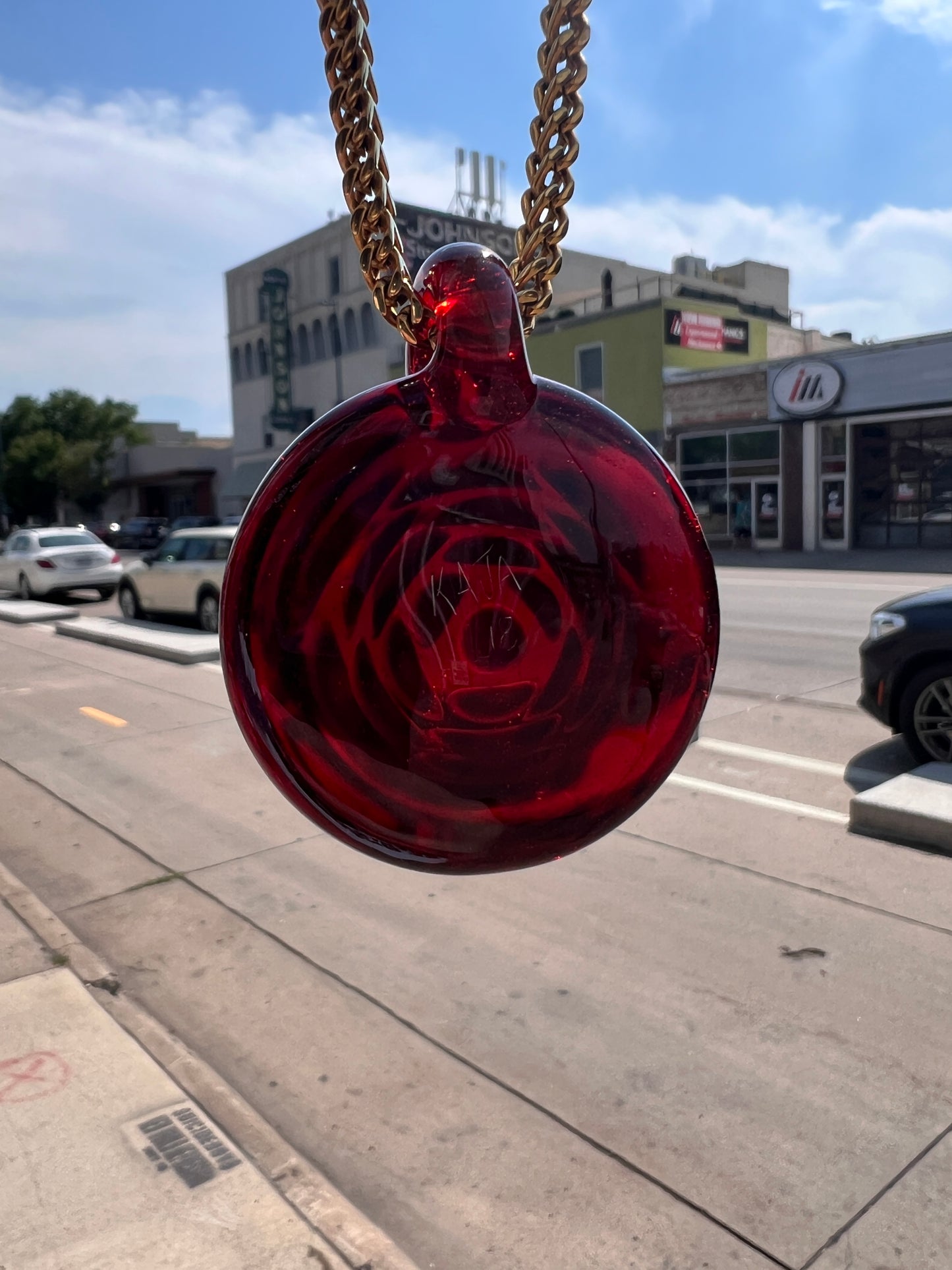 Kaja Glass Pomegranate Pendant