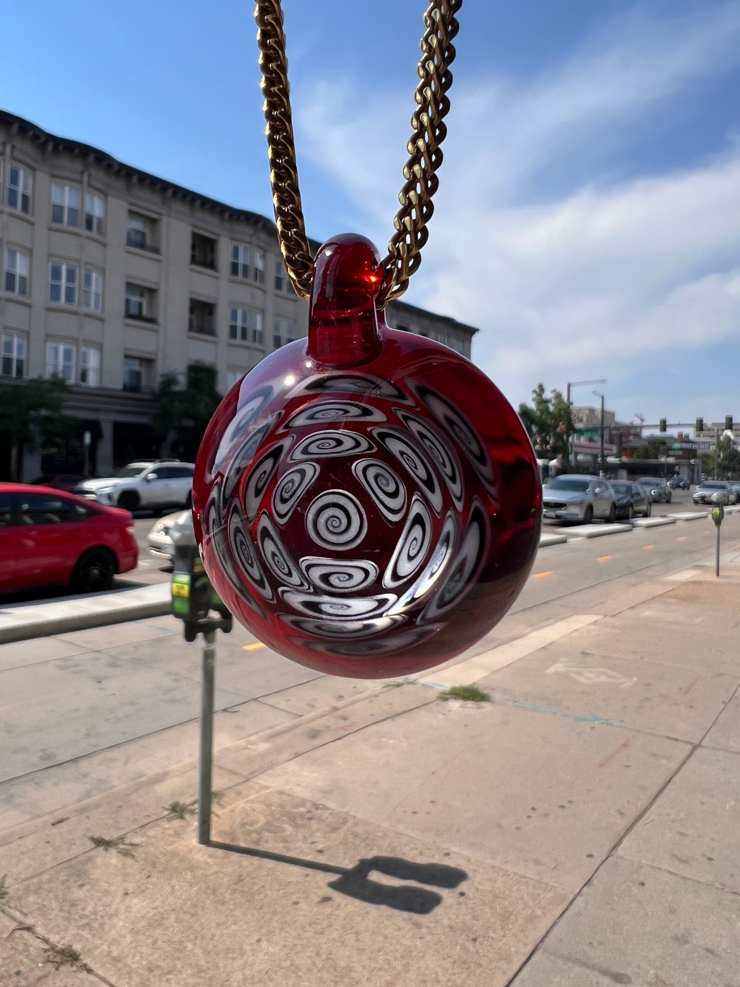 Kaja Glass Pomegranate Pendant