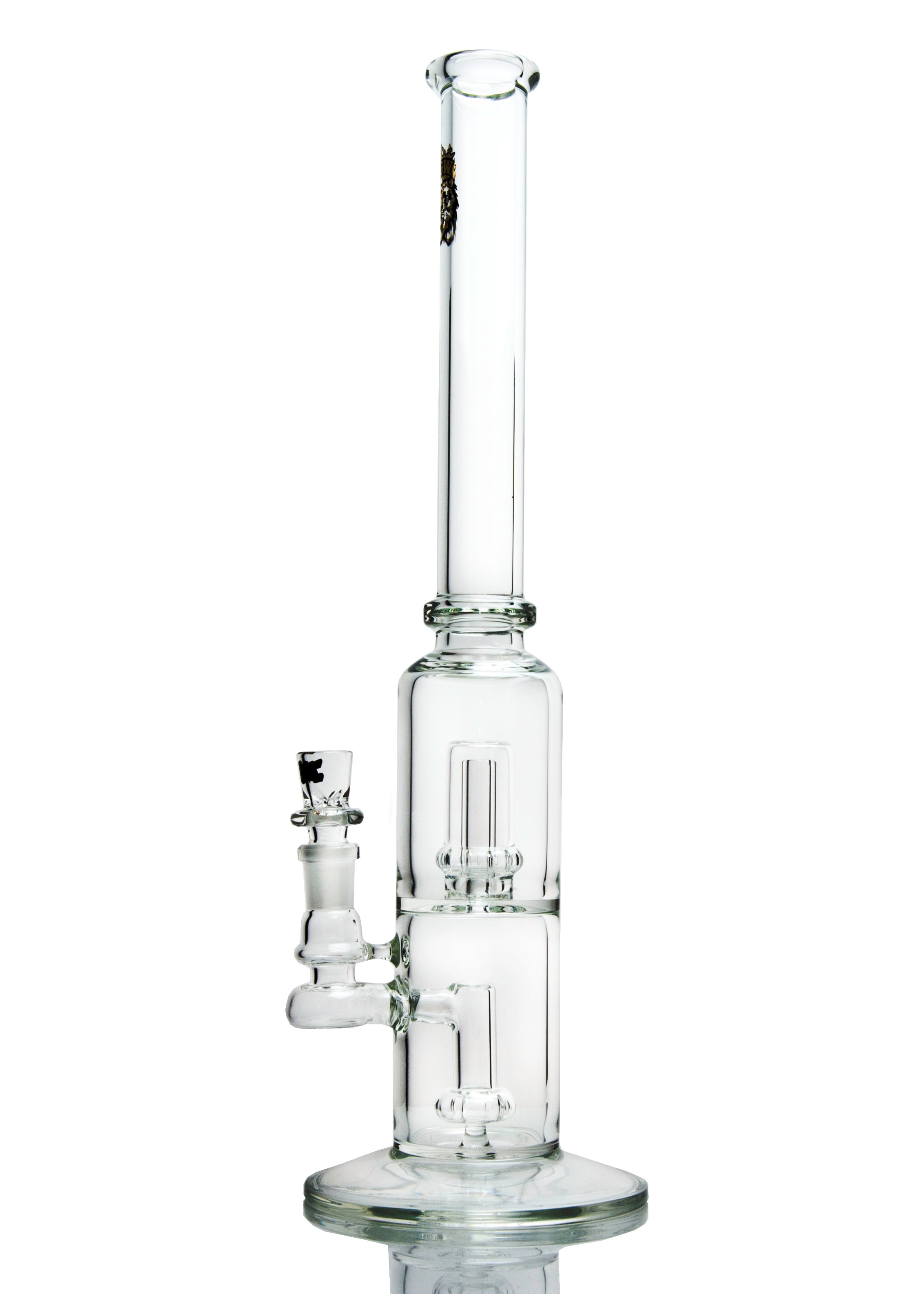 Manifest Glassworks Stemless Cirq-to-Cirq Tube with Logo in Black and ...